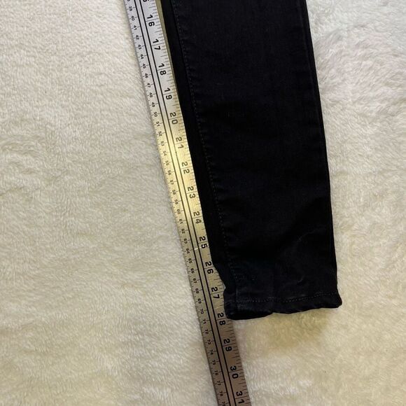 Old Navy Rockstar Super Skinny Mid Rise Black Stretch Denim Jeans Size 6 - Picture 8 of 11